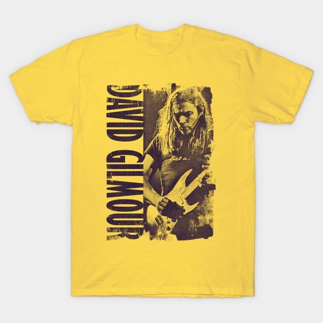 David Gilmour Vintage Navy T-Shirt by ROYFRESHN DRAW